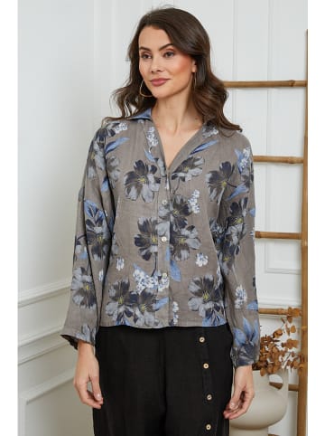 Joséfine Linnen blouse grijs
