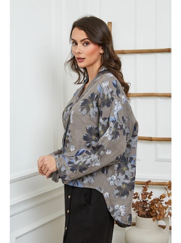Joséfine Linnen blouse grijs
