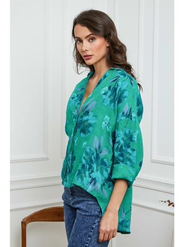 Joséfine Linnen blouse groen