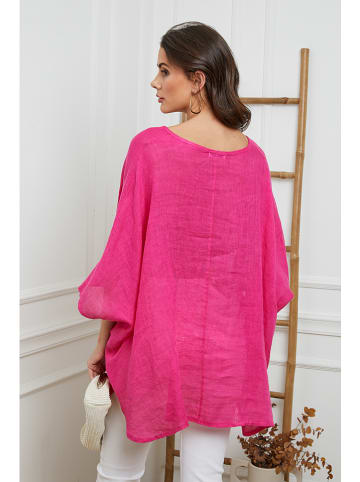 La Compagnie Du Lin Lniana bluzka w kolorze różowym