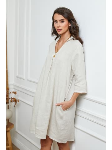 Joséfine Linnen jurk beige