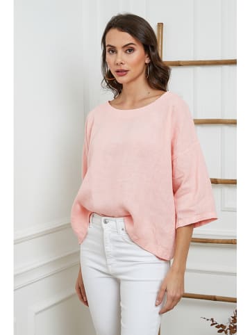 Joséfine Leinen-Bluse  in Rosa