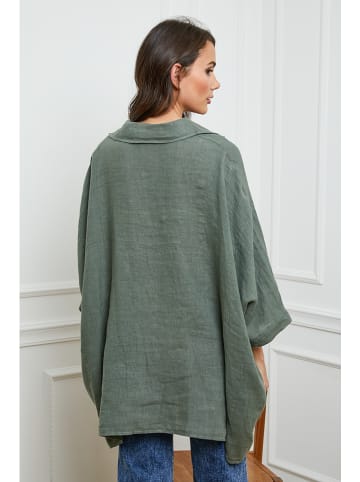 Joséfine Linnen blouse kaki