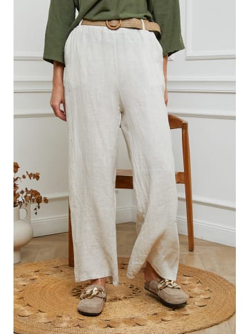 Joséfine Leinen-Hose in Creme