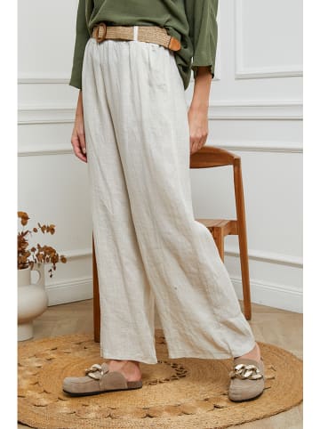 Joséfine Leinen-Hose in Creme