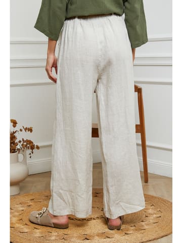Joséfine Leinen-Hose in Creme