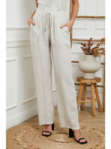 Joséfine Leinen-Hose in Creme