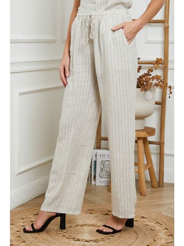 Joséfine Leinen-Hose in Creme