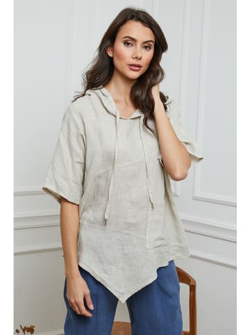 Joséfine Leinen-Bluse  in Beige