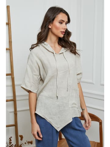 Joséfine Leinen-Bluse  in Beige