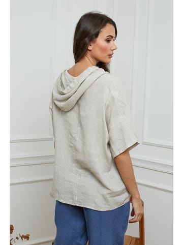 Joséfine Leinen-Bluse  in Beige