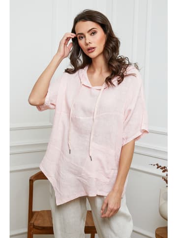 Joséfine Leinen-Bluse  in Rosa