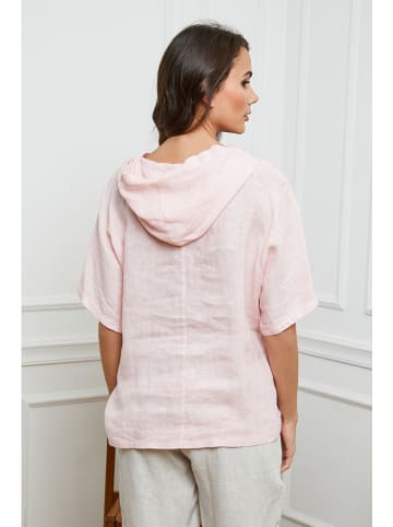 Fleur de Lin Linnen blouse lichtroze