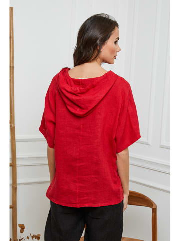 Joséfine Leinen-Bluse  in Rot