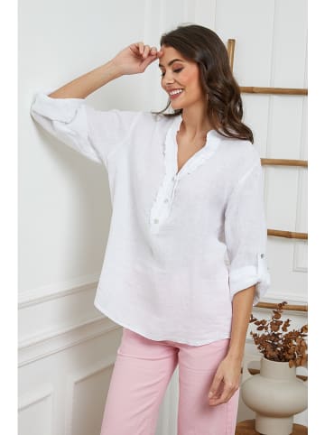 Joséfine Linnen blouse wit