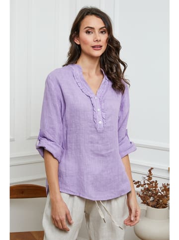 Joséfine Linnen blouse paars