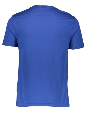 Benetton Shirt blauw/wit