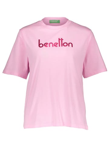 Benetton Koszulka w kolorze jasnoróżowym
