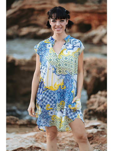 Isla Bonita by SIGRIS Sukienka w kolorze niebiesko-żółtym