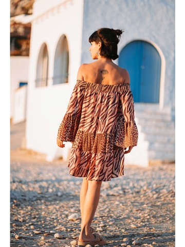 Isla Bonita by SIGRIS Kleid in Hellbraun