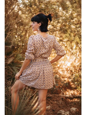 Isla Bonita by SIGRIS Kleid in Hellbraun