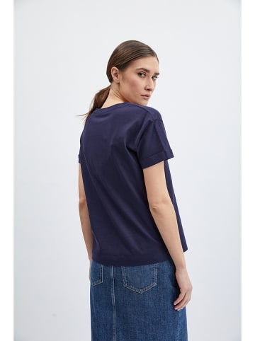 orsay Shirt donkerblauw/lichtroze