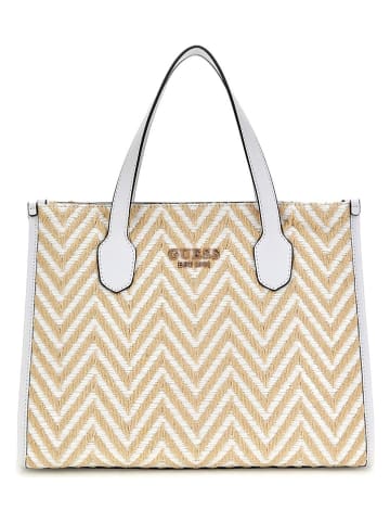 Guess Shopper in Beige/ Weiß - (B)31 x (H)22 x (T)12 cm