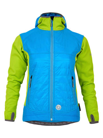 MILO Functionele jas "Deve" lichtblauw/groen
