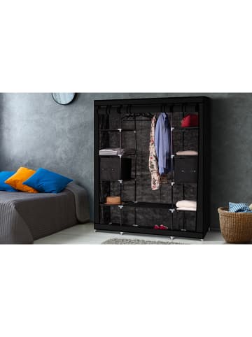 IDOMYA Essentials 13-częściowy zestaw w kolorze czarnym do przechowywania ubrań