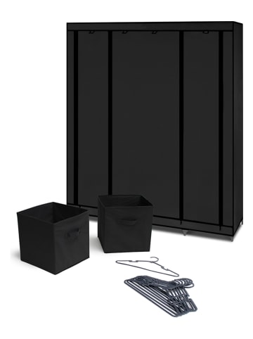 IDOMYA Essentials 13tlg. Kleiderschrank in Schwarz