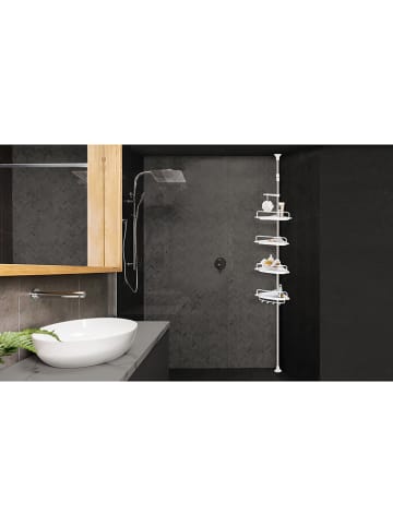 IDOMYA Essentials Regał w kolorze białym do kabiny prysznicowej - wys. 105 cm