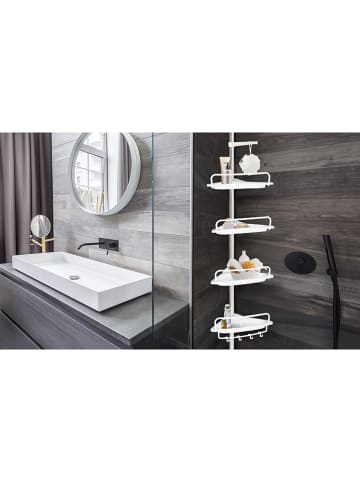IDOMYA Essentials Regał w kolorze białym do kabiny prysznicowej - wys. 105 cm