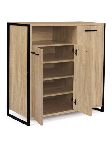 IDOMYA Essentials Schoenenkast "Alan" lichtbruin - (B)73,2 x (H)75 x (D)35 cm