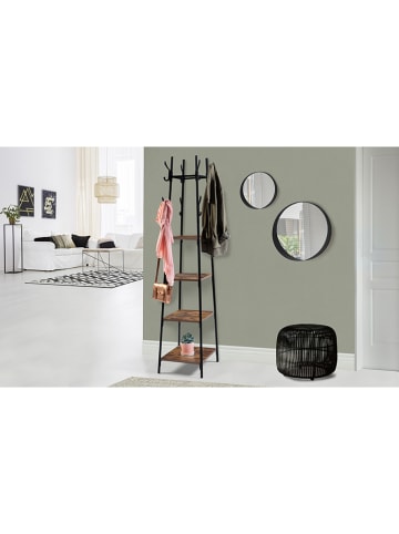 IDOMYA Essentials Garderobe "Elize" in Hellbraun/ Schwarz - (B)40 x (H)170 x (T)40 cm