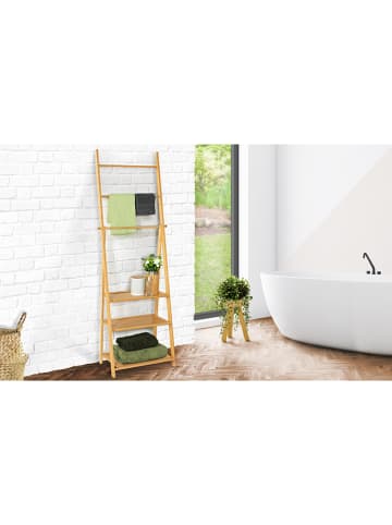 IDOMYA Essentials Badezimmerregal "Maya" in Hellbraun - (B)53 x (H)152 x (T)32 cm