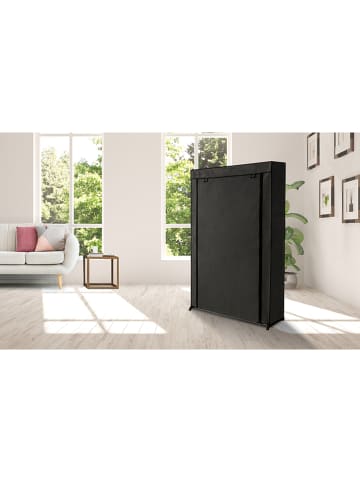 IDOMYA Essentials Schoenenkast zwart - (B)91 x (H)140 x (D)24 cm