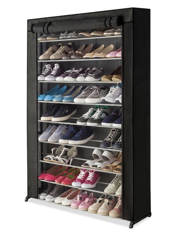IDOMYA Essentials Schoenenkast zwart - (B)91 x (H)140 x (D)24 cm