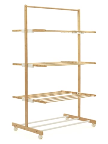 IDOMYA Essentials Wäscheständer in Hellbraun - (B)85 x (H)150 x (T)65 cm