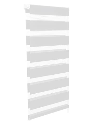IDOMYA Essentials Roleta zaciemniająca "Zebra" w kolorze białym - 150 x 50 cm