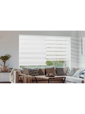 IDOMYA Essentials Verduisterend rolgordijn "Zebra" wit - (L)120 x (B)60 cm