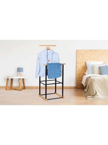 IDOMYA Essentials Wieszak w kolorze czarnym na ubrania - 49 x 110 x 40 cm