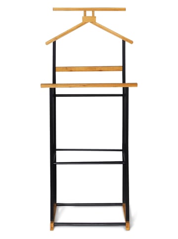 IDOMYA Essentials Wieszak w kolorze czarnym na ubrania - 49 x 110 x 40 cm