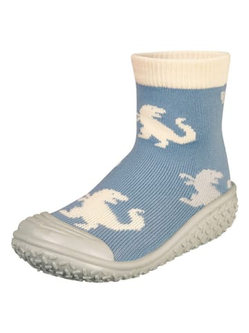 Playshoes Buty kąpielowe "Dino" w kolorze błękitnym