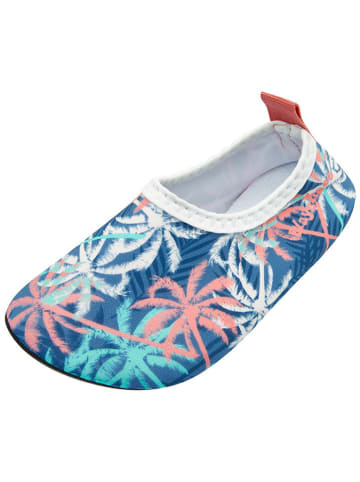 Playshoes Barefoot schoenen “Palm” blauw/meerkleurig