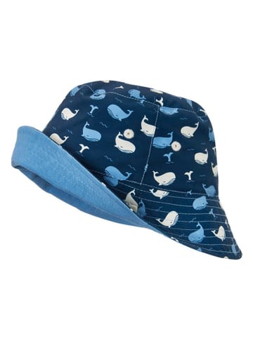 Playshoes Dwustronny kapelusz "Wal" w kolorze niebieskim