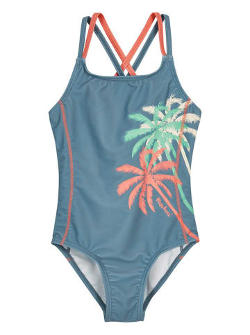 Playshoes Strój kąpielowy "Palms" w kolorze niebieskim