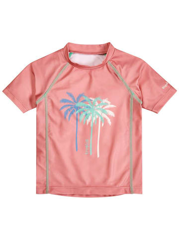 Playshoes Koszulka kąpielowa "Palms" w kolorze jasnoróżowym