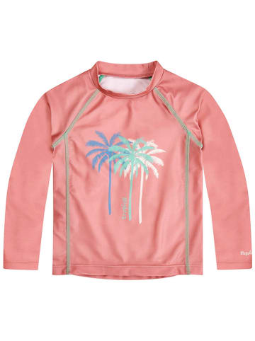 Playshoes Koszulka kąpielowa "Palms" w kolorze jasnoróżowym