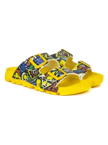 Calceo Slippers meerkleurig/geel