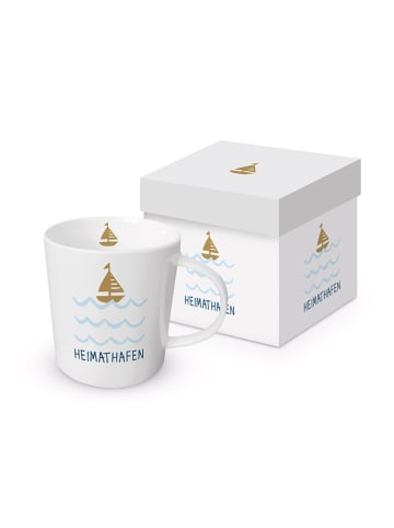 ppd Jumbotasse "Seaside Heimathafen" in Weiß - 400 ml